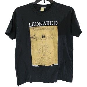 Vintage 90s Leonardo Da Vinci Vitruvian Man Renaissance Art Shirt | Size Medium